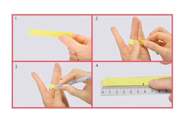 راهنما سایز انگشتر