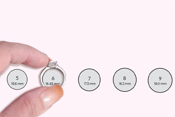 نحوه اندازه گیری سایز انگشتر